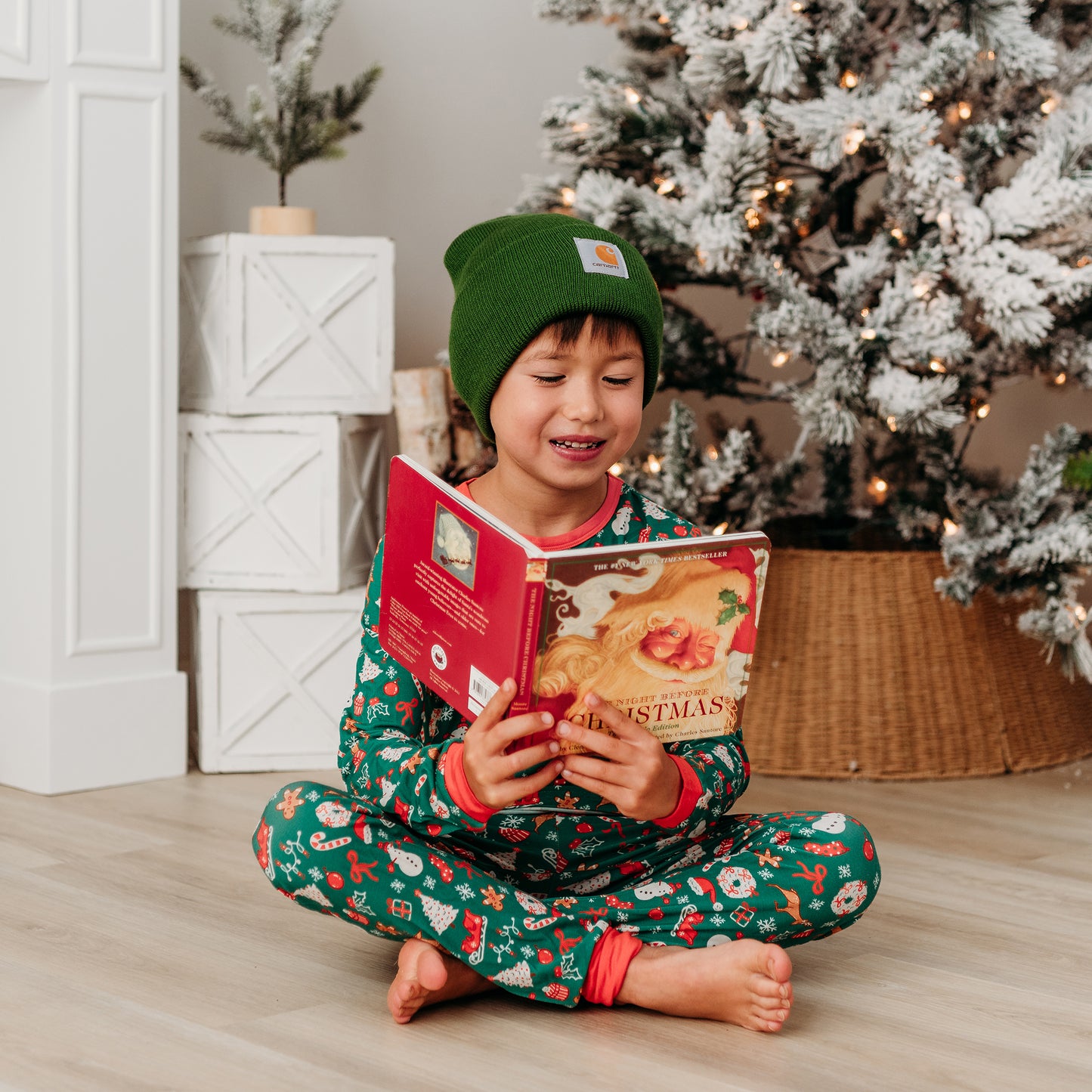 Children's Christmas Pajama Set | Soft & Merry Sleepwear In Green | 2024