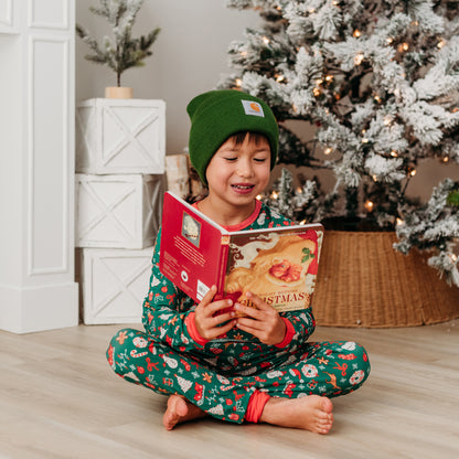Children's Christmas Pajama Set | Soft & Merry Sleepwear In Green | 2024