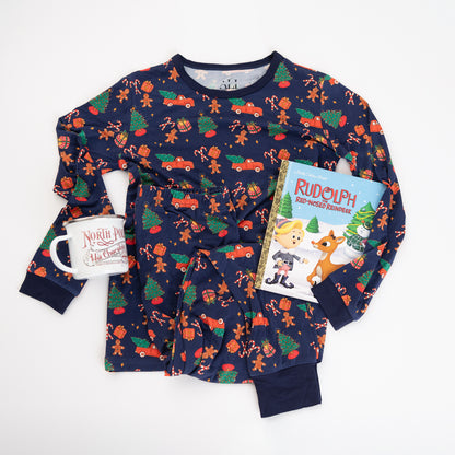 Children's Christmas Pajama Set | Soft & Merry Sleepwear In Blue | 2025