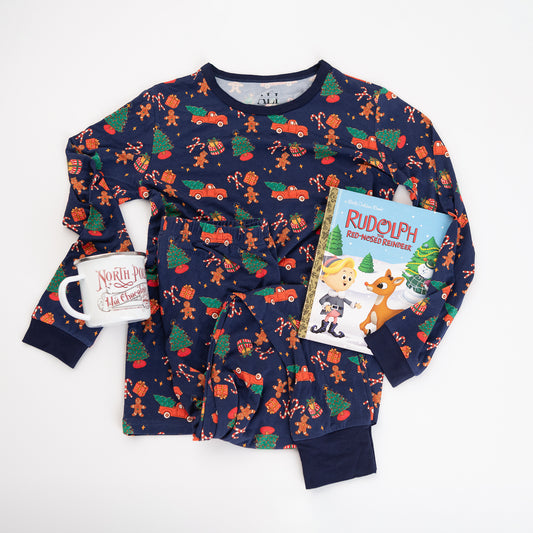 Children's Christmas Pajama Set | Soft & Merry Sleepwear In Blue | 2025