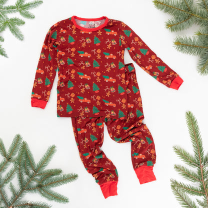 Children's Christmas Pajama Set | Soft & Merry Sleepwear In Red | 2025