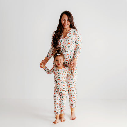 Children's Christmas Pajama Set | Soft & Merry Sleepwear In Ivory | 2024