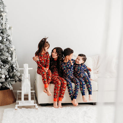 Children's Christmas Pajama Set | Soft & Merry Sleepwear In Red | 2025 - Apostle Living Inc