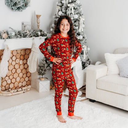 Children's Christmas Pajama Set | Soft & Merry Sleepwear In Red | 2025 - Apostle Living Inc