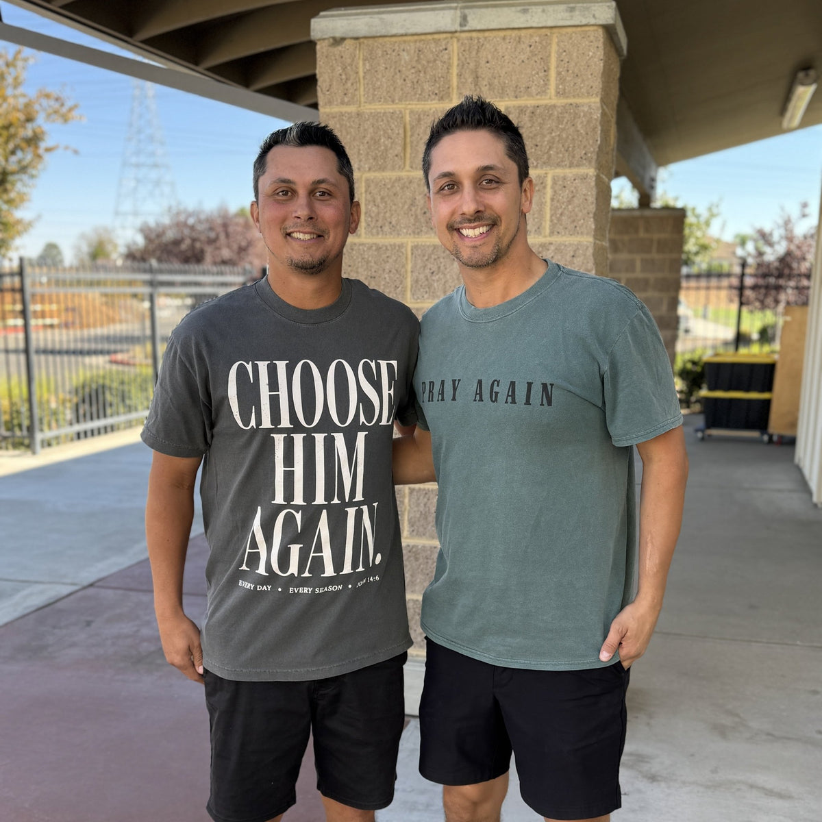Choose Him Again Tee: 100% US grown cotton - Apostle Living Inc