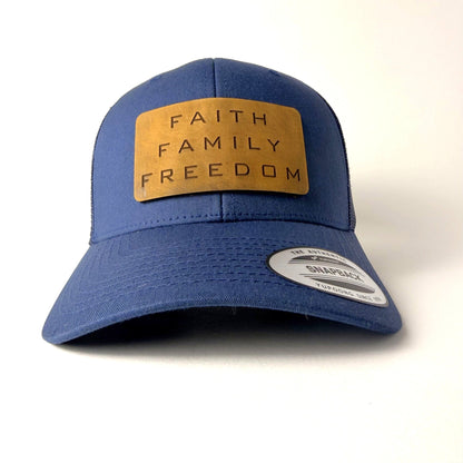 Faith Family Freedom Trucker Hat – Christian Hat - Apostle Living Inc