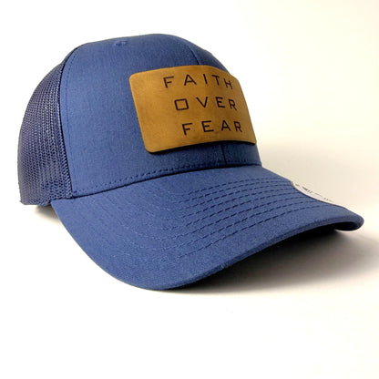 Faith Over Fear Trucker Hat - Christian Hat - Apostle Living Inc