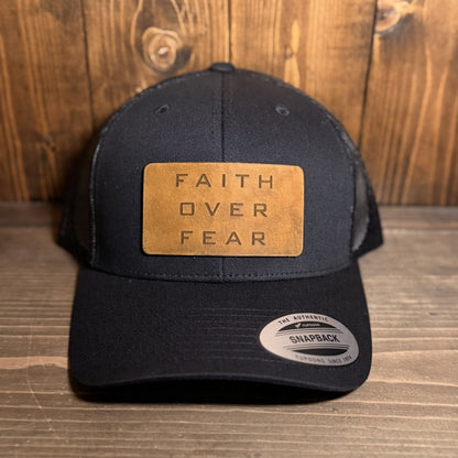 Faith Over Fear Trucker Hat - Christian Hat - Apostle Living Inc