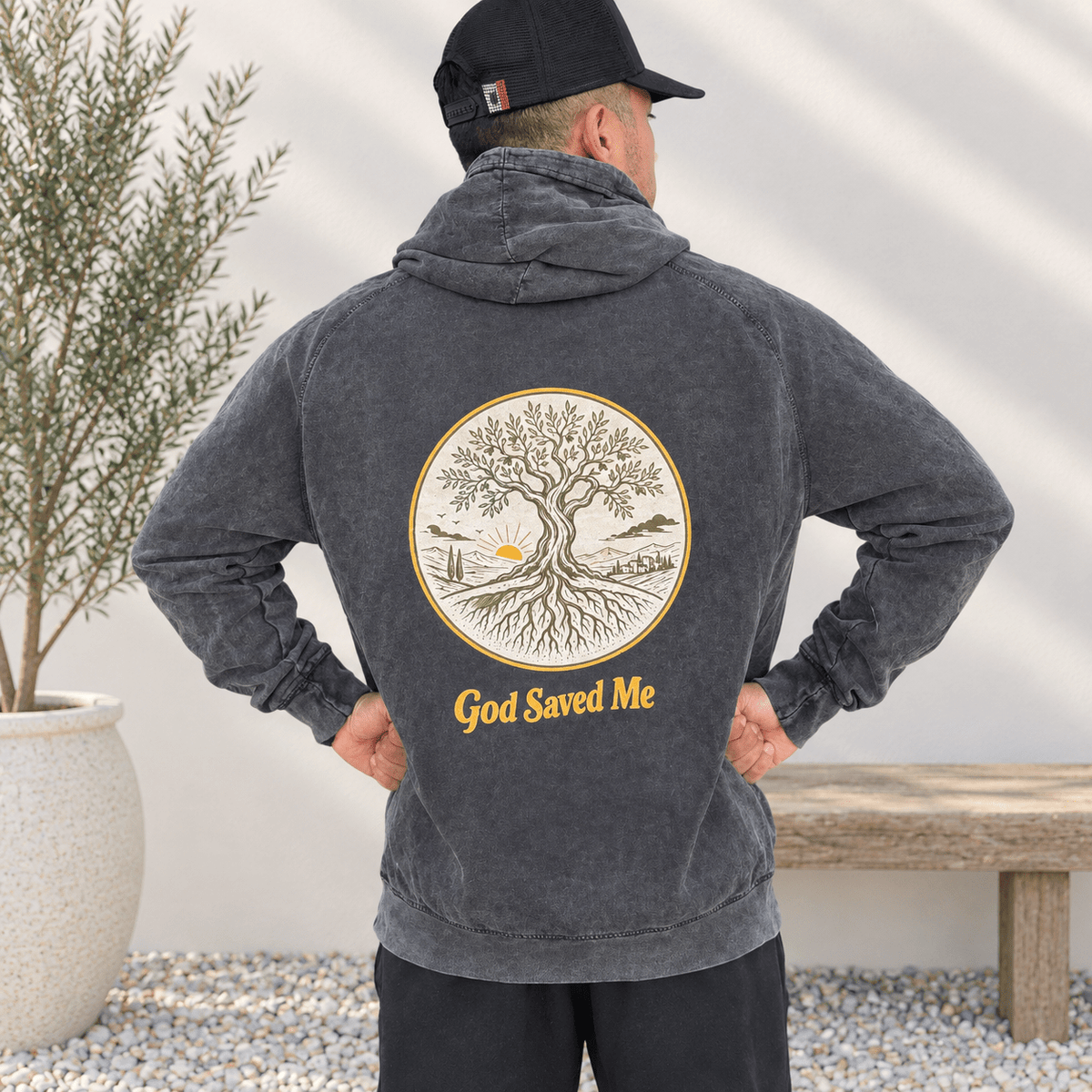 Olive Tree Hoodie: 100% ring-spun cotton - Apostle Living Inc