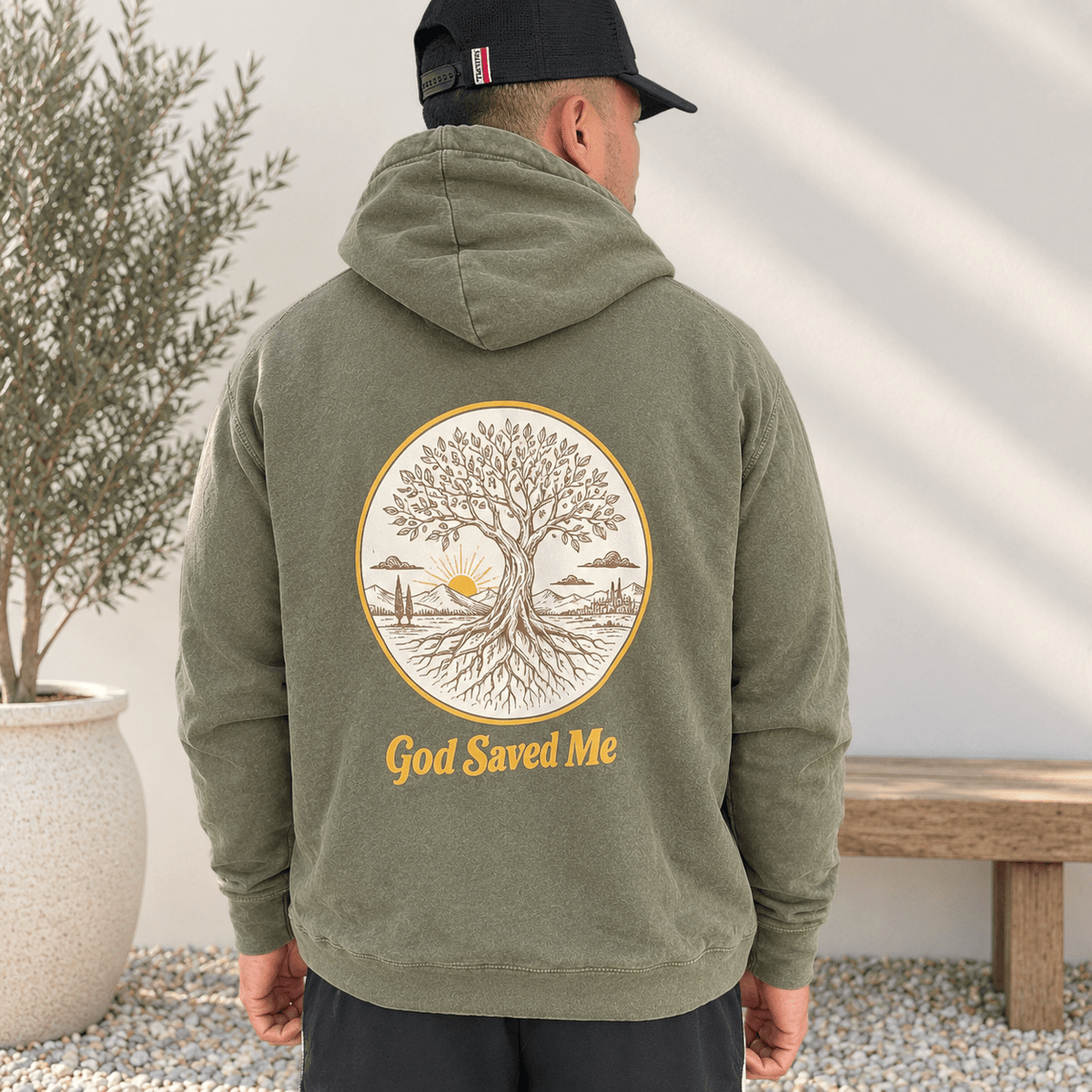 Olive Tree Hoodie: 100% ring-spun cotton - Apostle Living Inc