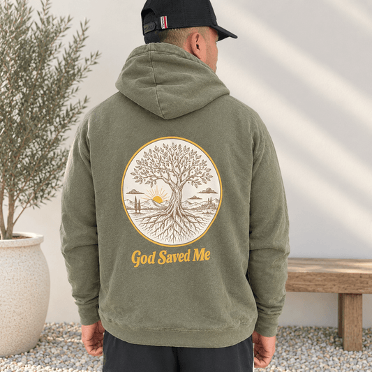 Olive Tree Hoodie: 100% ring-spun cotton - Apostle Living Inc