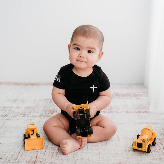 Soft & Breathable Bamboo Christian Baby Onesie – Show Faith & Freedom from Day One - Apostle Living Inc