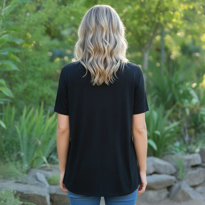 Women's Premium Lyocell V-Neck: Soft, Cool, Everyday Essential - Apostle Living Inc