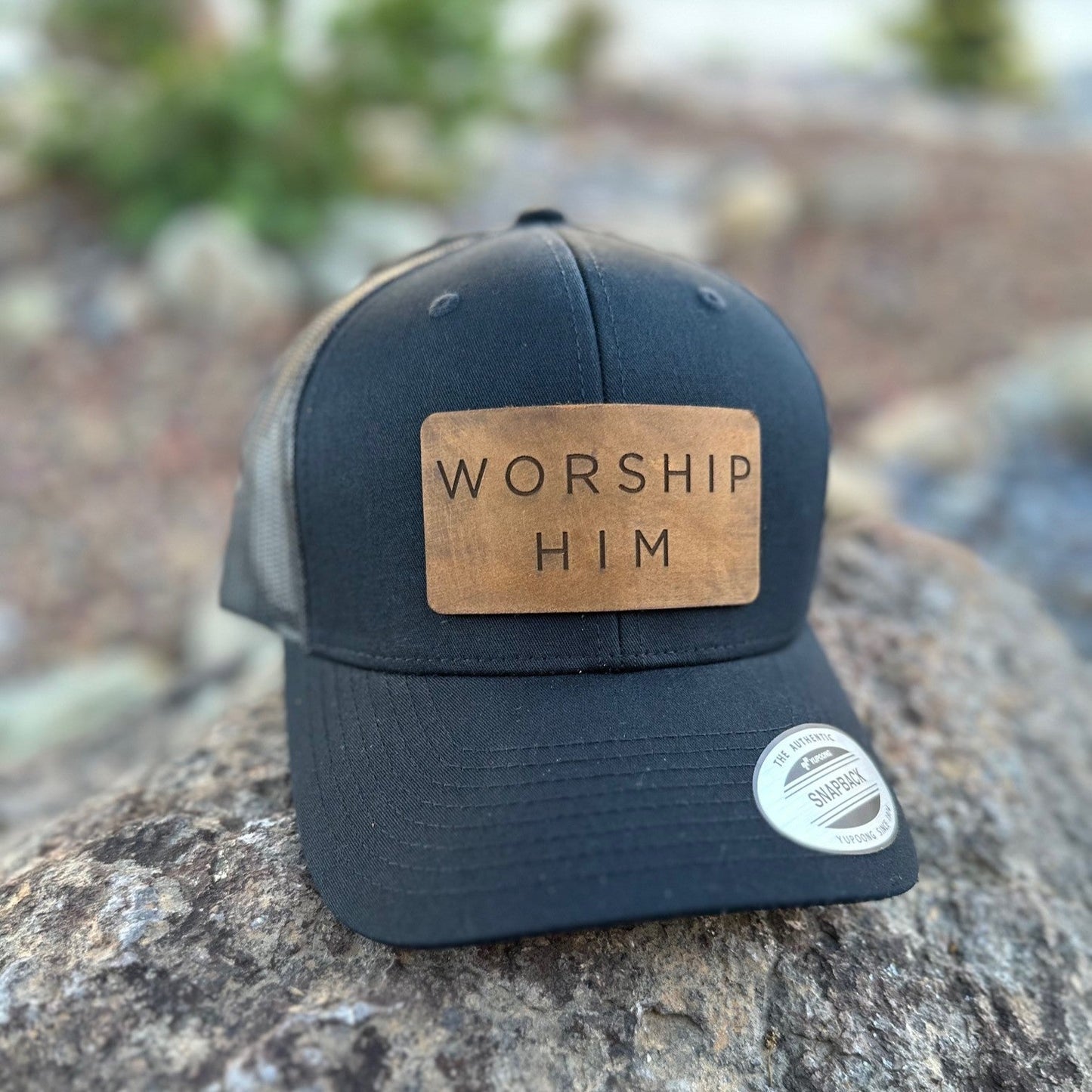 Worship Him Trucker Hat - A Daily Reminder to Worship Him. - Apostle Living Inc