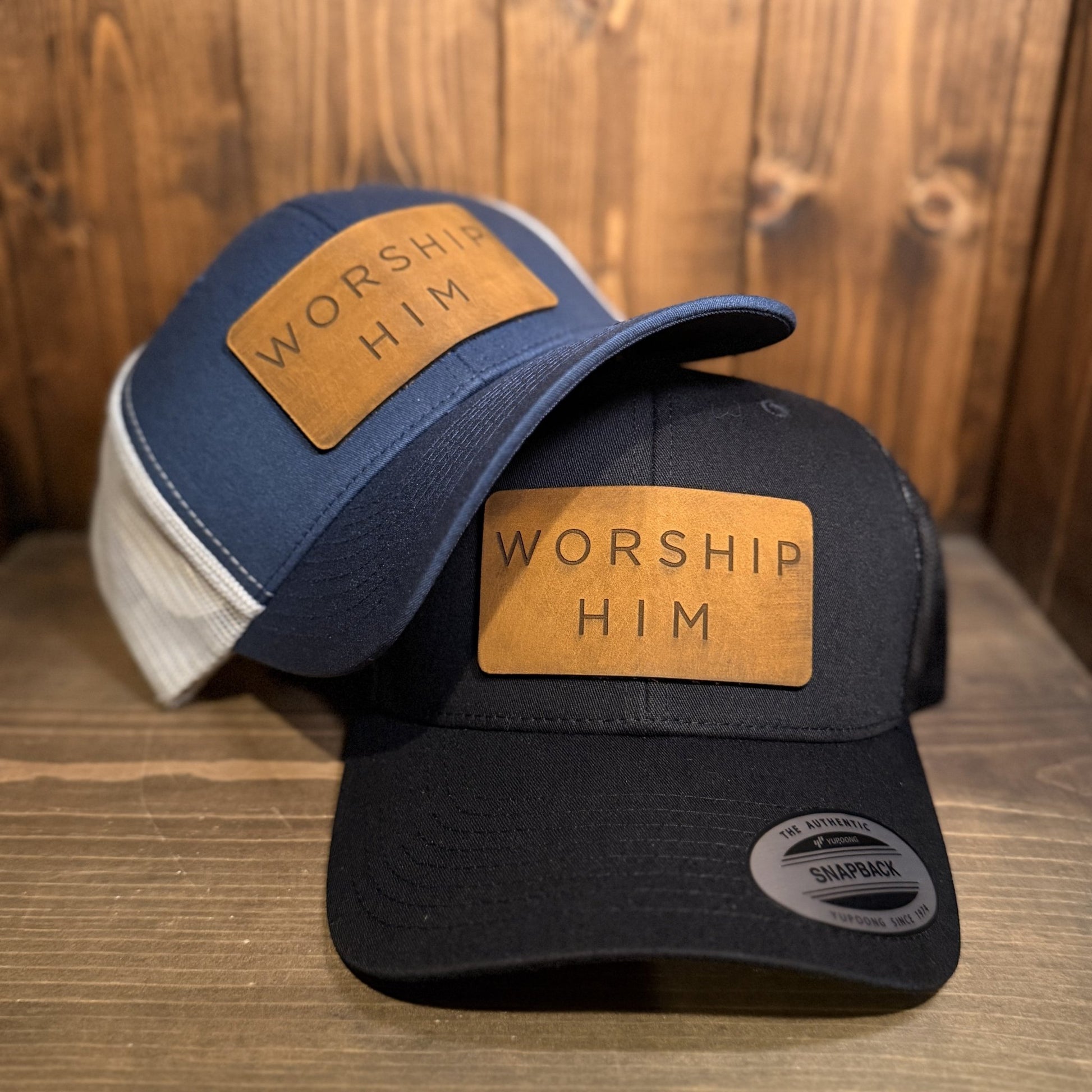 WORSHIP HIM Trucker Hat – Christian Faith Hat - Apostle Living Inc