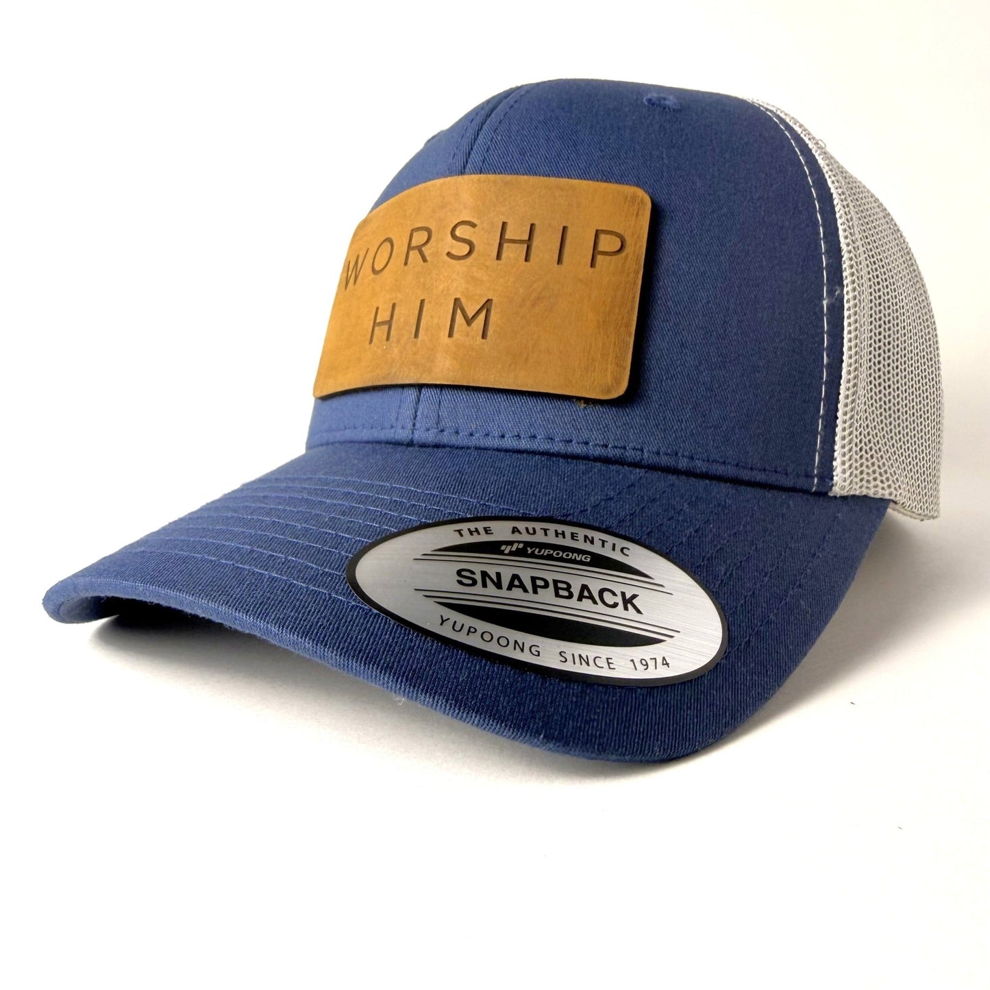 WORSHIP HIM Trucker Hat – Christian Hat - Apostle Living Inc